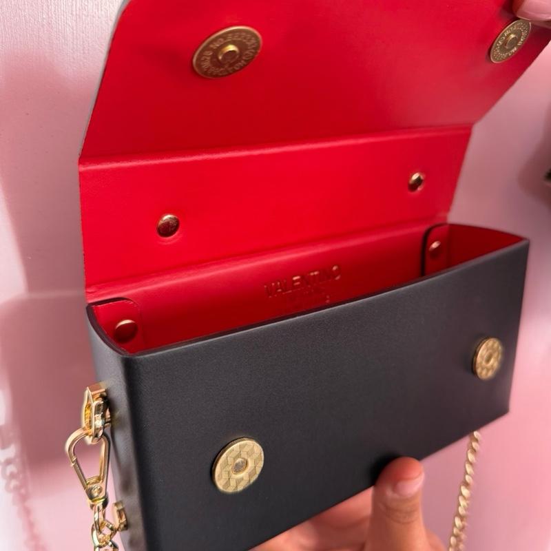 VALENTINO CREATIONS Borsa Vera Pelle con Inserti in Acciaio Inox Design Unico e Impeccabile Elegante e Distintivo Accessorio di Alta Fascinazione