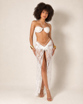 Costume Total White con copricapo